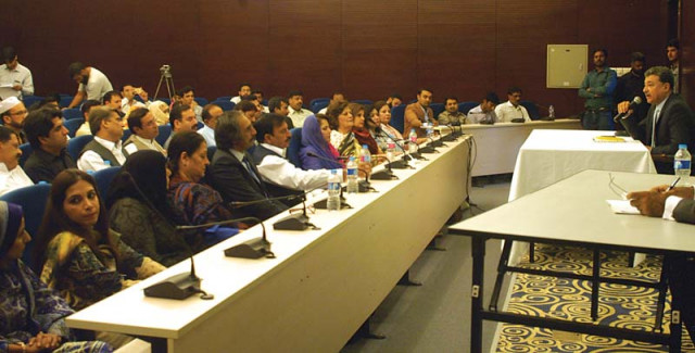 islamabad mayor sheik anser aziz chairing the session photo express islamabad mayor sheik anser aziz chairing the session photo express