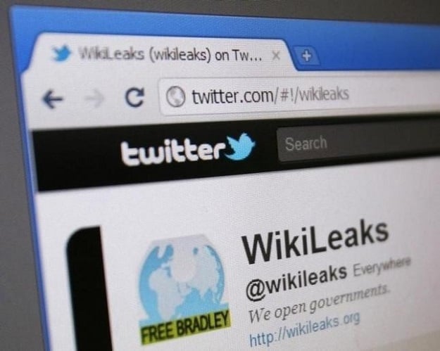 wikileaks 039 twitter page is seen on a computer screen photo reuters