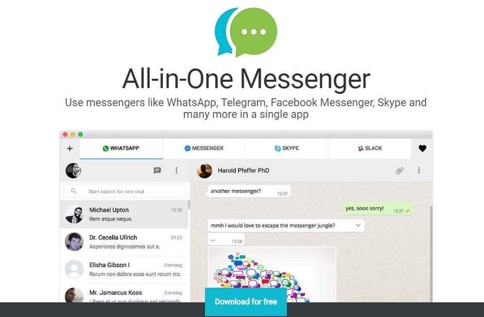 photo all in one messenger