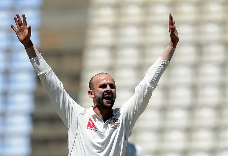 australia 039 s nathan lyon appeals during the third day of the opening test match between sri lanka and australia at the pallekele international cricket stadium in pallekele on july 28 2016 photo afp