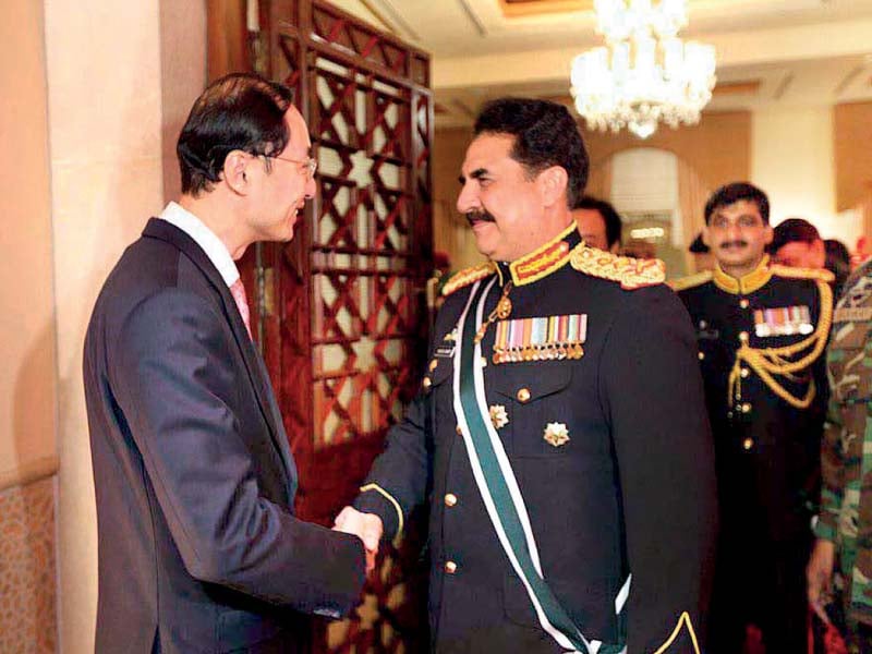 general raheel is received by chinese ambassador sun weidong photo app