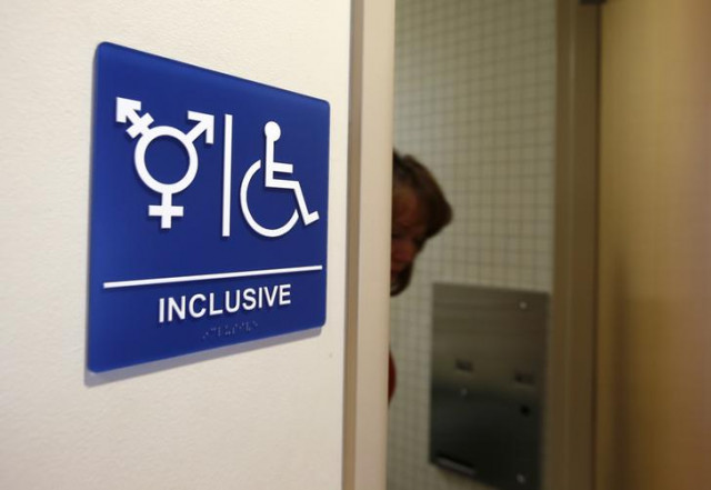 a gender neutral bathroom is seen at the university of california photo reuters a gender neutral bathroom is seen at the university of california photo reuters
