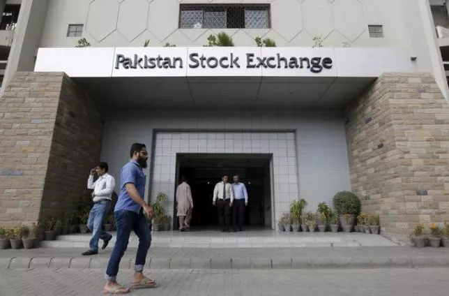 people walk outside the pakistan stock exchange building in karachi pakistan january 11 2016 photo reuters file people walk outside the pakistan stock exchange building in karachi pakistan january 11 2016 photo reuters file