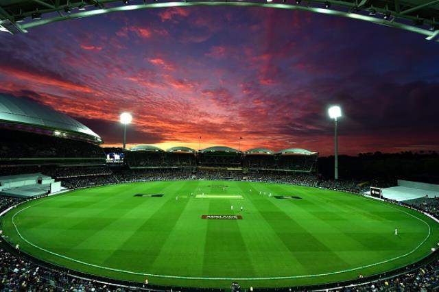 the sun sets over the adelaide oval during the first day night cricket test match between australia and new zealand in adelaide on november 27 2015 photo afp the sun sets over the adelaide oval during the first day night cricket test match between australia and new zealand in adelaide on november 27 2015 photo afp