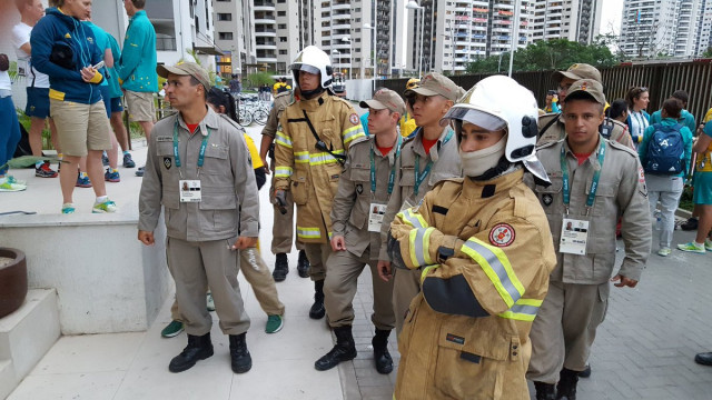 the fire brigade were quickly on the scene and the aoc 039 s emergency management plan was put in place photo twitter ausolympicteam