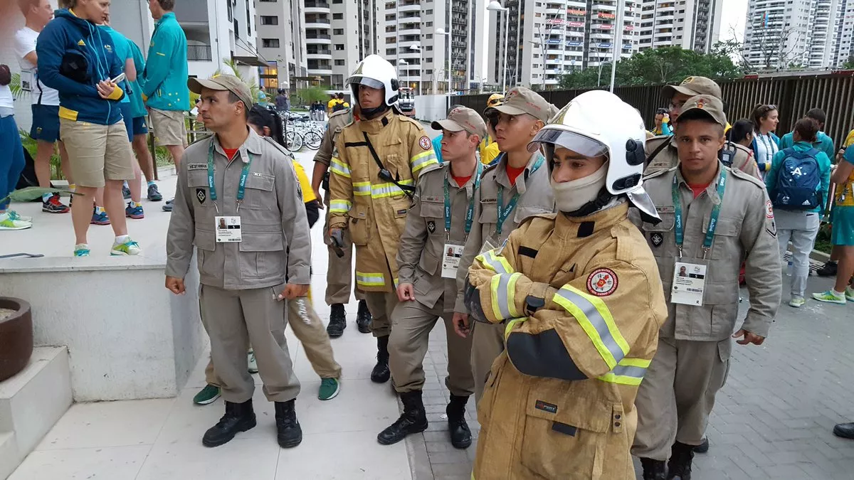 the fire brigade were quickly on the scene and the aoc 039 s emergency management plan was put in place photo twitter ausolympicteam the fire brigade were quickly on the scene and the aoc 039 s emergency management plan was put in place photo twitter ausolympicteam
