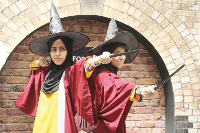 harry potter enthusiasts donned robes and hats and armed themselves with wands at liberty books launch of the eighth book in the acclaimed series photos ayesha mir express harry potter enthusiasts donned robes and hats and armed themselves with wands at liberty books launch of the eighth book in the acclaimed series photos ayesha mir express
