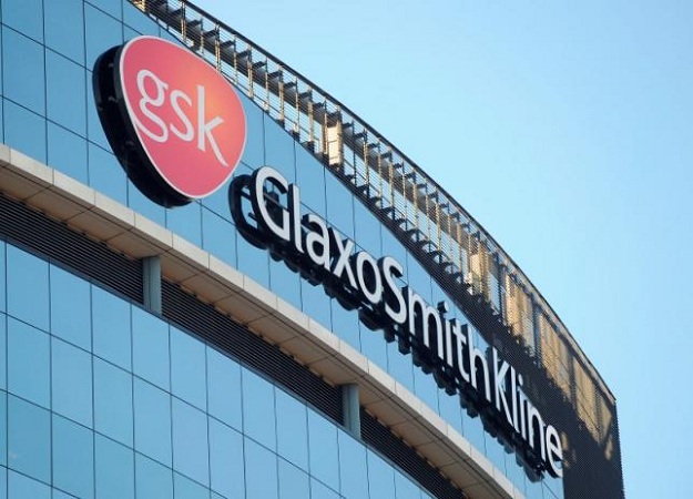 a glaxosmithkline logo is seen outside one of its building photo reuters