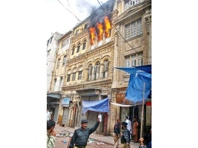 a stationary godown in boulton market one of the city s most congested markets caught fire on monday but no injuries were reported photo online a stationary godown in boulton market one of the city s most congested markets caught fire on monday but no injuries were reported photo online