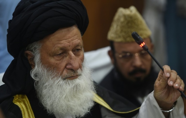 maulana mohammed khan sherani has been nominated as head of the religious front photo afp