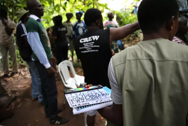 crew members work behind the scene at the making of an epic film titled 039 october1 039 at a bush location in ilaramokin village southwest nigeria photo reuters crew members work behind the scene at the making of an epic film titled 039 october1 039 at a bush location in ilaramokin village southwest nigeria photo reuters