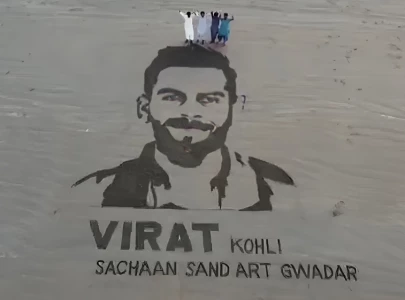 virat kohli s pakistani fan creates sand display in admiration of the cricketer