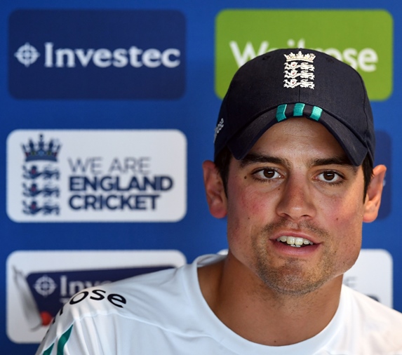 england cricket captain alastair cook attends a press conference at edgbaston in birmingham central england on august 2 2016 on the eve of the start of the third test cricket match between england and pakistan photo afp