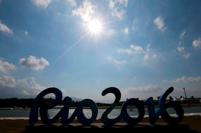 canoe athletes paddle behind olympic sign at deodoro rio de janeiro brazil on august 02 2016 photo reuters canoe athletes paddle behind olympic sign at deodoro rio de janeiro brazil on august 02 2016 photo reuters