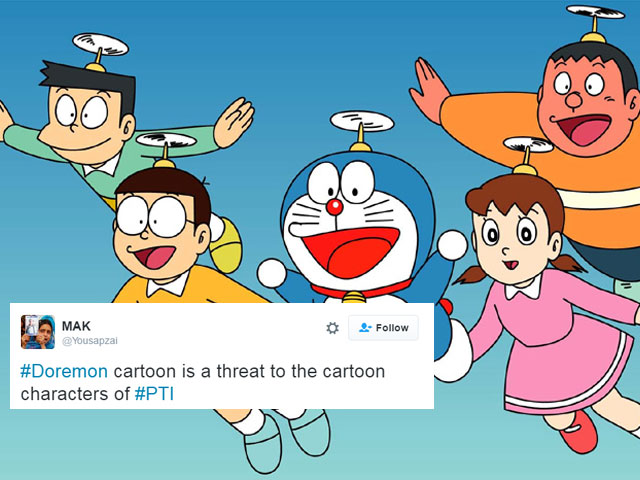 Why does PTI want Doraemon banned? Pakistanis take a guess