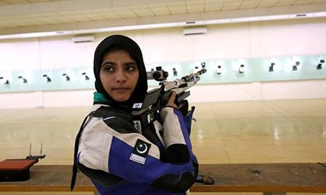 ghulam mustafa bashir 29 and minhal sohail 21 will both compete in shooting events at the games photo reuters