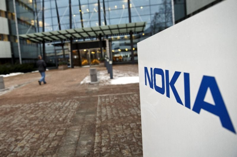 nokia said net sales fell by 11 per cent from the same period last year on a comparable basis to 5 6 billion euros photo afp