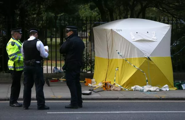 police officers stand near a forensics tent after a knife attack in russell square in london britain august 4 2016 photo reuters police officers stand near a forensics tent after a knife attack in russell square in london britain august 4 2016 photo reuters