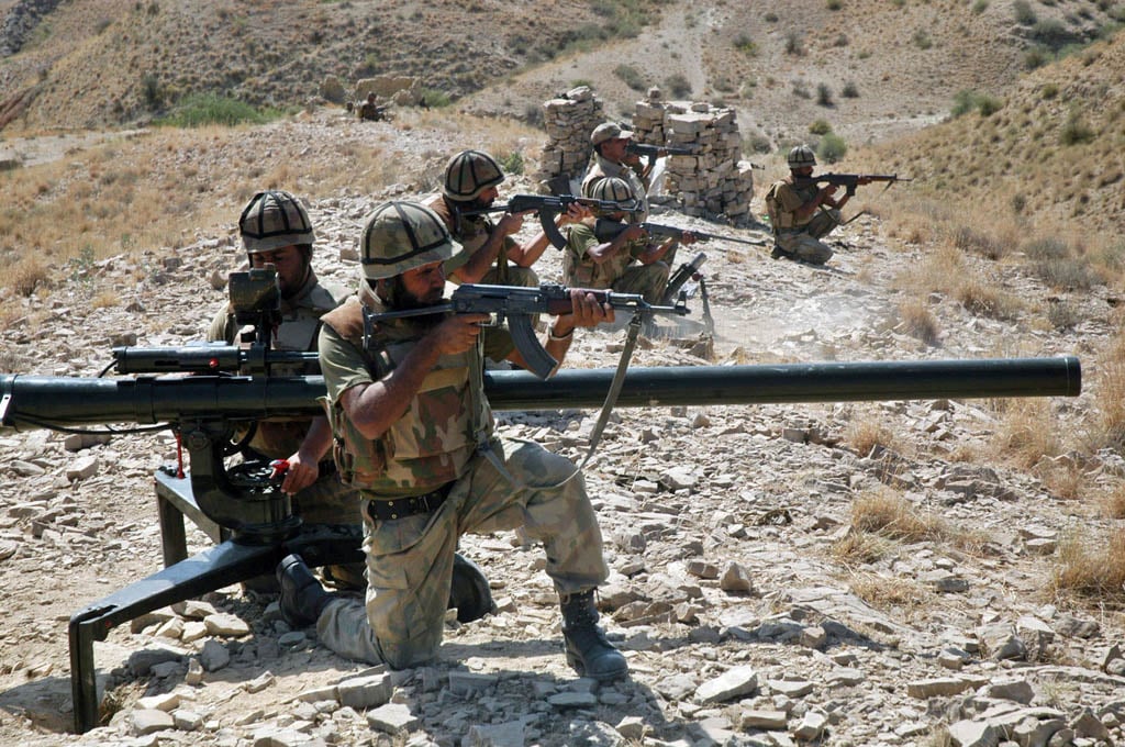 a file photo of pakistan army soldiers engaged in operation zarb e azb photo afp