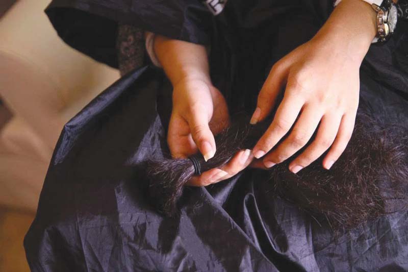 pyf s drive has been largely successful as they are the sole free of charge wig providers in pakistan photo courtesy pyf