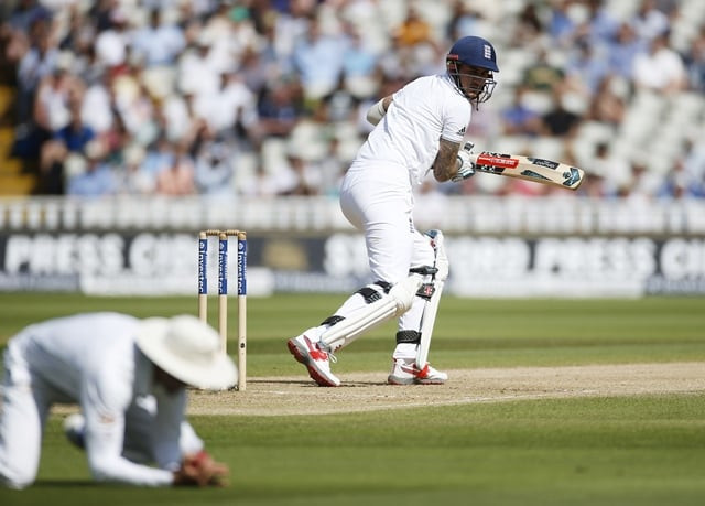 hales was dismissed by amir early on day four photo reuters hales was dismissed by amir early on day four photo reuters