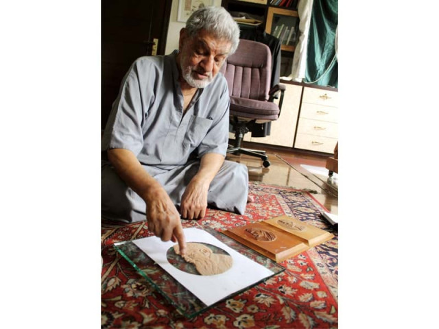 akhtar has sculpted the late humanitarian s picture in plasticine photo courtesy usman saeed akhtar has sculpted the late humanitarian s picture in plasticine photo courtesy usman saeed