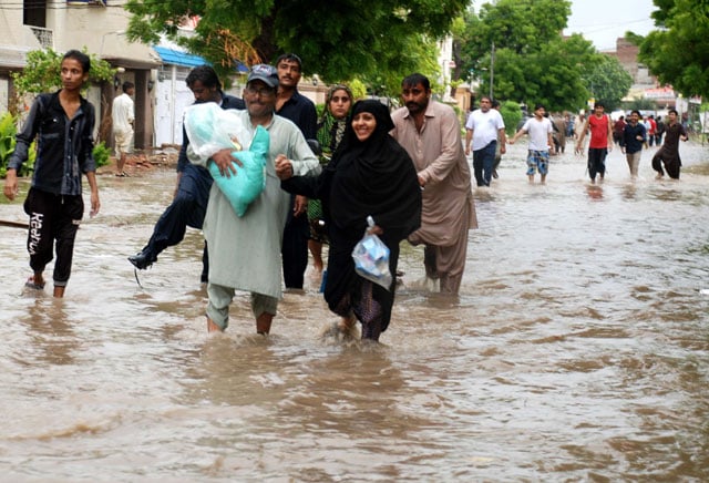 picture shows the affects of rainfall in hyderabad photo express