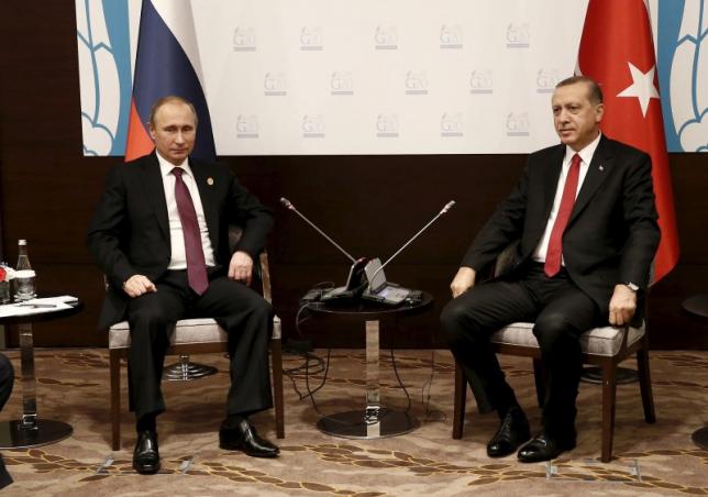 turkey 039 s president tayyip erdogan r meets with his russian counterpart vladimir putin at the group of 20 g20 leaders summit photo rueters