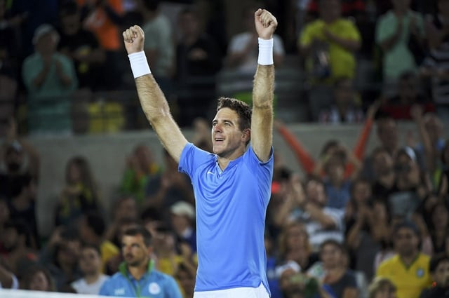 juan martin del potro celebrates after winning his match against novak djokovic photo reuters juan martin del potro celebrates after winning his match against novak djokovic photo reuters
