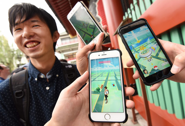 the gaming app has sparked a global frenzy since its launch last month photo afp