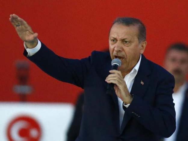 turkish president tayyip erdogan speaks during democracy and martyrs rally to protest against last month 039 s failed military coup photo reuters