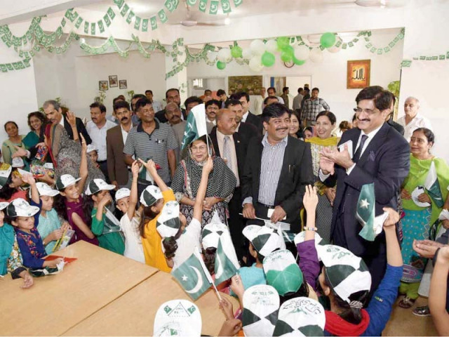 sindh chief minister syed murad ali shah participating in pre independence day celebrations with children at kashyan i atfal photo press release sindh chief minister syed murad ali shah participating in pre independence day celebrations with children at kashyan i atfal photo press release