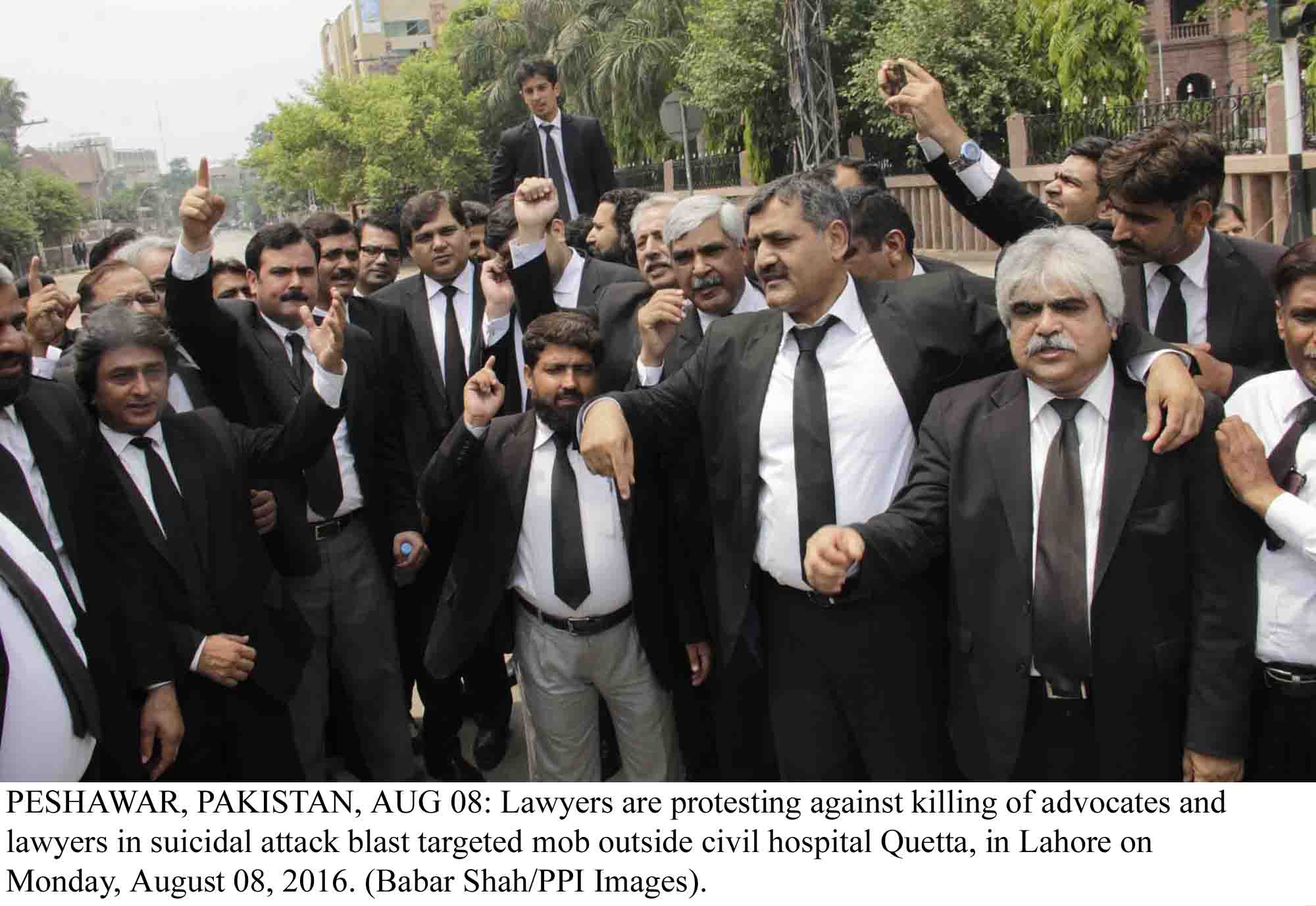 in mourning lawyers across k p slam quetta atrocity