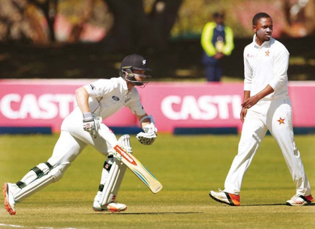 williamson s 53 not out gave him another record as he became just the fourth player to score fifty or more in his first three test innings as captain photo afp williamson s 53 not out gave him another record as he became just the fourth player to score fifty or more in his first three test innings as captain photo afp