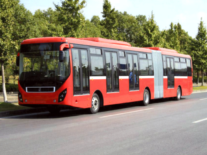as many as 35 articulated buses to be used for the multan metro bus service have reached the country daewoo pakistan spokesperson said photo file