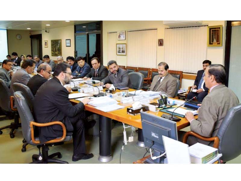 nab chairman qamar zaman chaudhry chairing the executive board meeting at nab headquarters photo inp