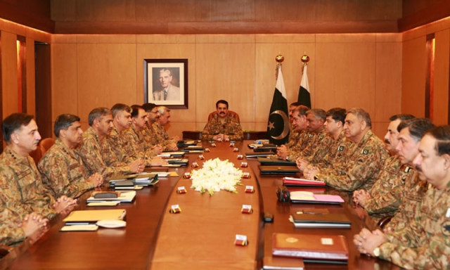 gen raheel presides over the corps commanders conference in pindi photo ppi gen raheel presides over the corps commanders conference in pindi photo ppi