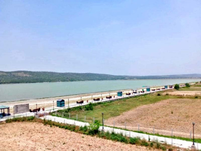 covering 1 700 acres the ancient lake attracts over 200 000 tourists annually who visit the spot for sightseeing and recrea tional activities amidst the pandemic and lockdown situation very few people were arriving at the destination photo ex press