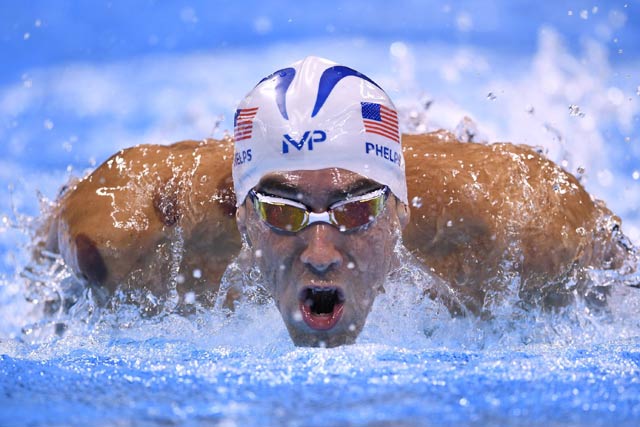 usa 039 s michael phelps competes in a men 039 s 200m butterfly heat during the swimming event at the rio 2016 olympic games at the olympic aquatics stadium in rio de janeiro photo afp