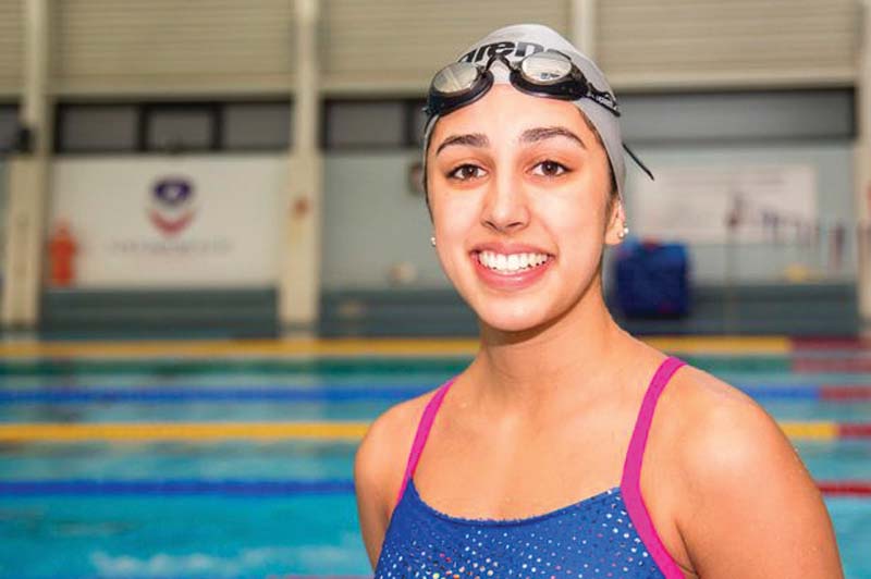 lianna achieved her national record in the 50m freestyle event last year at the 16th world aquatics championship in kazan russia last year photo courtesy loughborough college