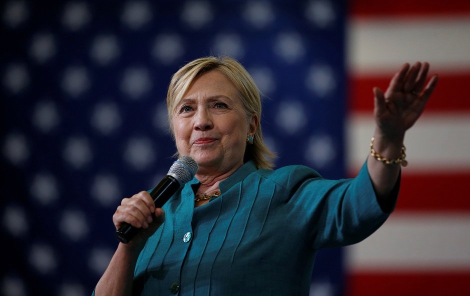 us democratic presidential nominee hillary clinton speaks during a rally at lincoln high school in des moines iowa photo reuters