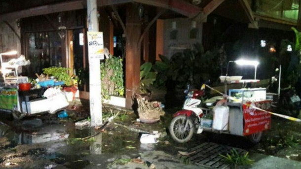 image circulating on social media reportedly showing the aftermath of the hua hin attack photo one news