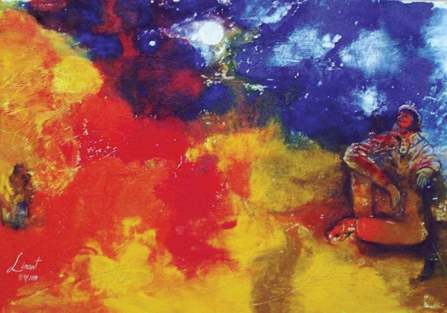 paintings by 32 year old liaqat ali photos express paintings by 32 year old liaqat ali photos express
