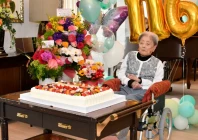 tomiko itooka celebrates her 116th birthday in the city of ashiya file photo afp