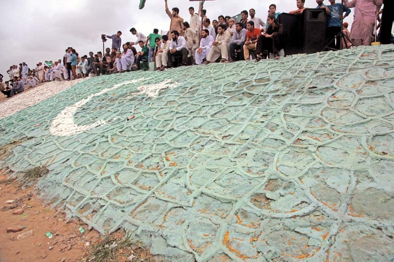 a large number of people took to the streets in karachi to celebrate independence day on sunday photo athar khan express