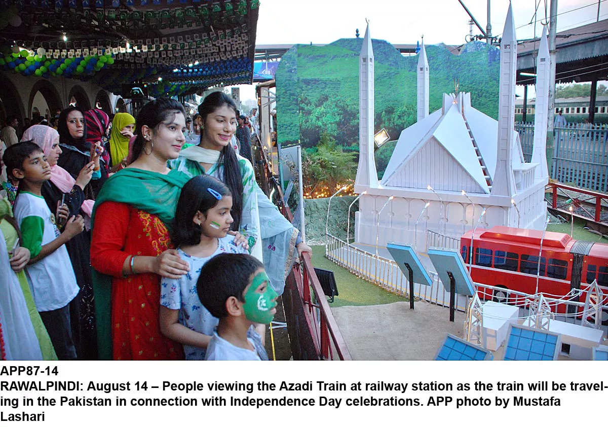 according to azadi train incharge sajid bashir raja said the large number of visitors showed their keen interest to know about the country s history and culture photo app according to azadi train incharge sajid bashir raja said the large number of visitors showed their keen interest to know about the country s history and culture photo app
