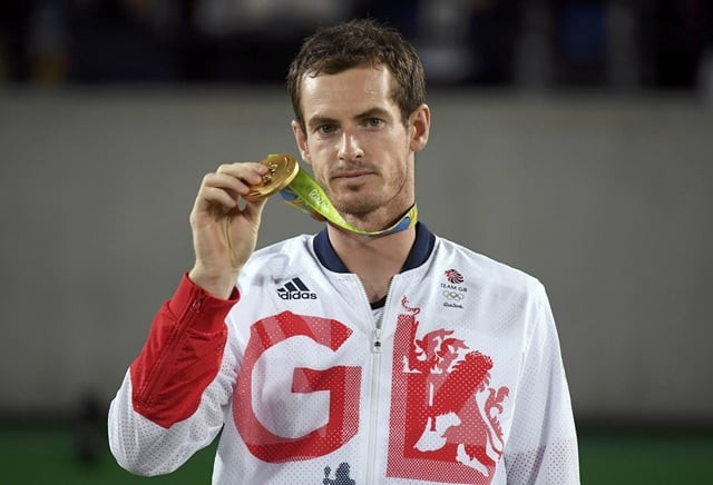 andy murray after receiving his gold medal photo reuters andy murray after receiving his gold medal photo reuters