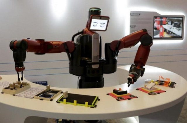 a baxter robot of rethink robotics picks up a business card as it performs during a display at the world economic forum photo reuters a baxter robot of rethink robotics picks up a business card as it performs during a display at the world economic forum photo reuters