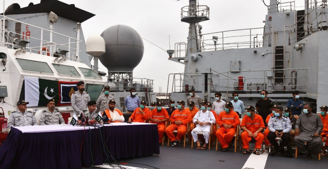 navy pmsa rescue crew of merchant vessel stranded off karachi coast navy pmsa rescue crew of merchant vessel stranded off karachi coast