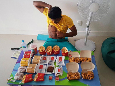 olympian celebrates loss by ordering mcdonald s olympian celebrates loss by ordering mcdonald s